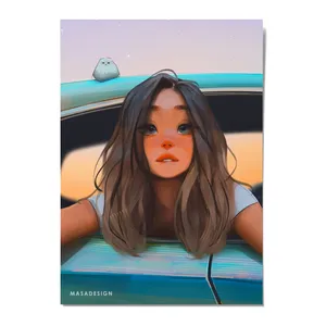 کارت پستال ماسا دیزاین مدل POSTV0022 GIRL