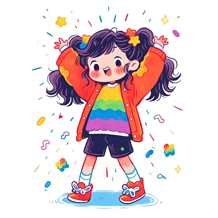 استیکر پارچه و لباس پاد آفرین مدل کارتونی کیوت فانتزی دخترانه کد S5322