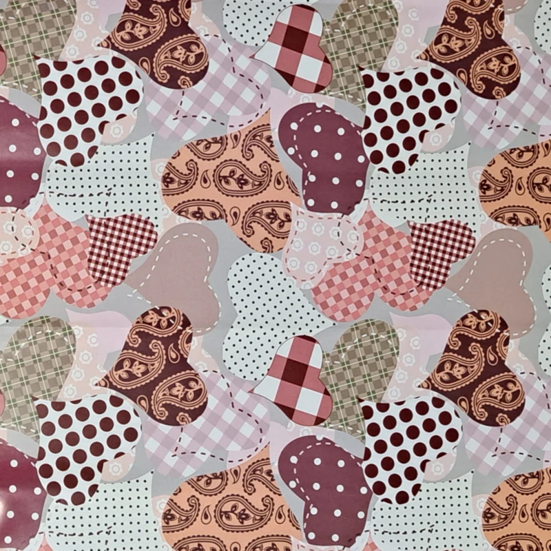 کاغذ کادو مدل قلبی کد 2001 بسته 4 عددی