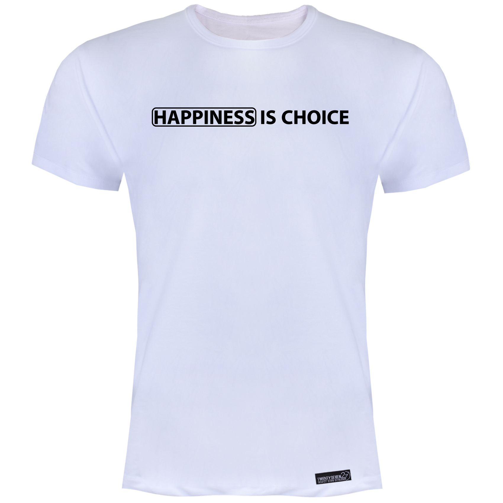تی شرت آستین کوتاه مردانه 27 مدل Happiness Is Choice کد MH970