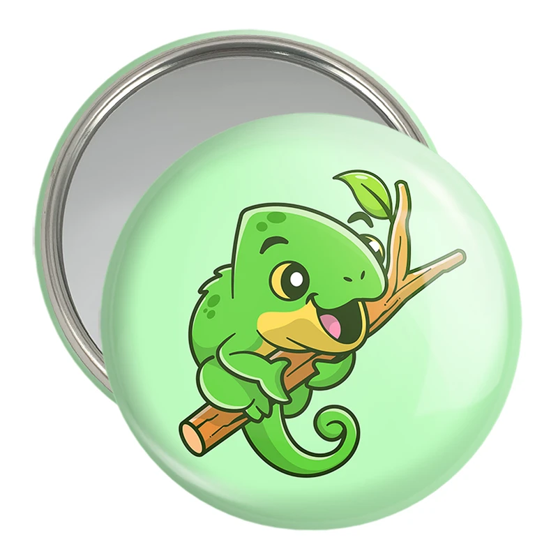 آینه جیبی خندالو مدل حیوانات بامزه آفتاب پرست کد 29690