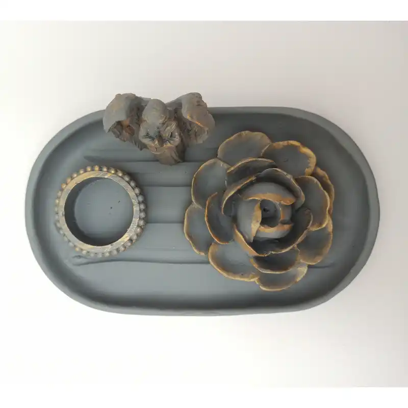 ست 4 تکه جاعودی و جاشمعی مدل فرشته کد 242