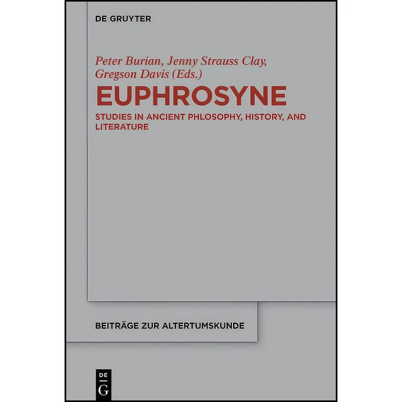 کتاب Euphrosyne اثر جمعي از نويسندگان انتشارات Walter de Gruyter