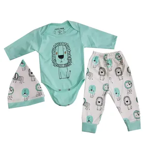 ست 3 تکه لباس نوزادی مدل شیر