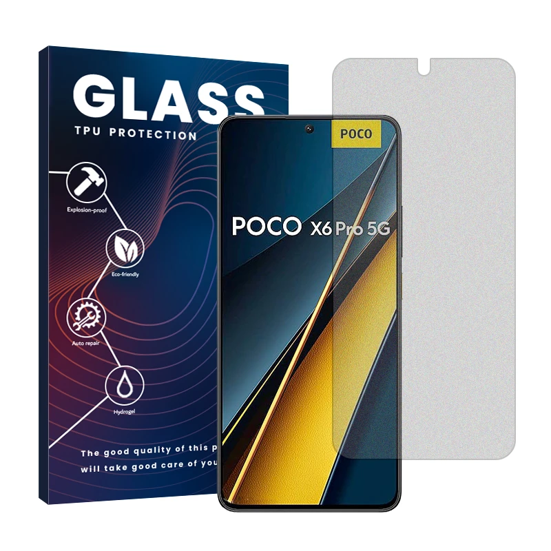 محافظ صفحه نمایش مات گلس مدل Resistant مناسب برای گوشی موبایل شیائومی Poco X6 Pro