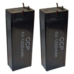 باتری سیلد اسید 4 ولت سی سی پی مدل 4V-1200mah ظرفیت  1200 میلی آمپر ساعت بسته دو عددی
