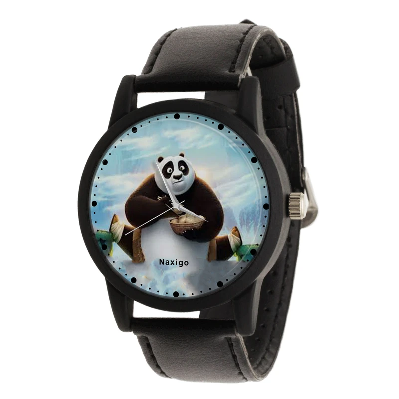 ساعت مچی عقربه ای ناکسیگو مدل kung fu panda کد LF14089
