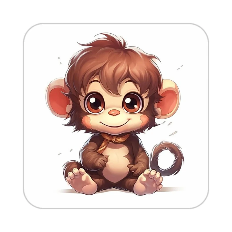 زیر لیوانی کاکتی طرح حیوانات کارتونی مدل mp28169