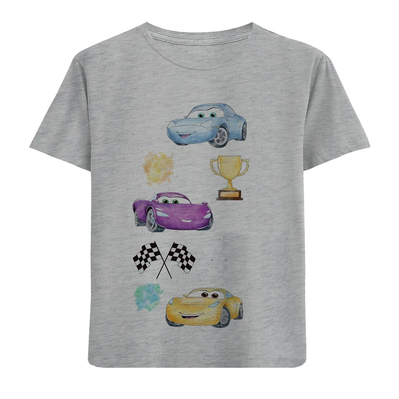 تی شرت آستین کوتاه بچگانه مدل ماشین D179