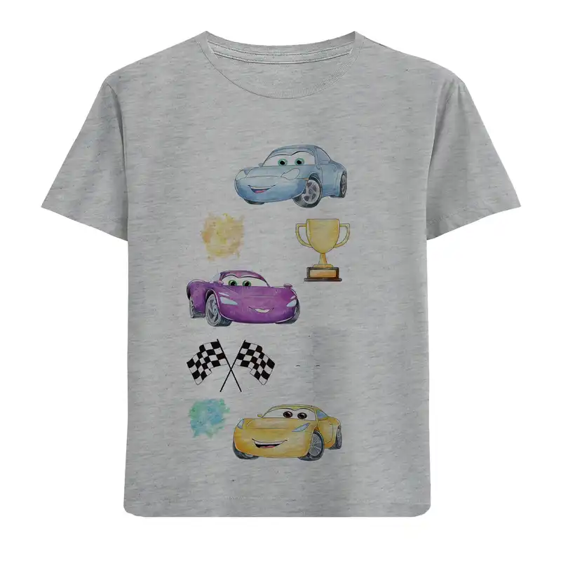 تی شرت آستین کوتاه بچگانه مدل ماشین D179