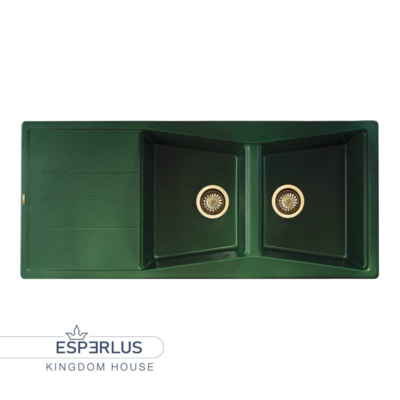 سینک ظرفشویی گرانیت مدل اسپرلوس مدل کومبو 306 به همراه پک سیفون