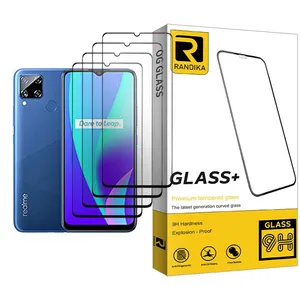 Randika Randika Glass MIX004 Screen Protector For Realme C15 Pack Of 4