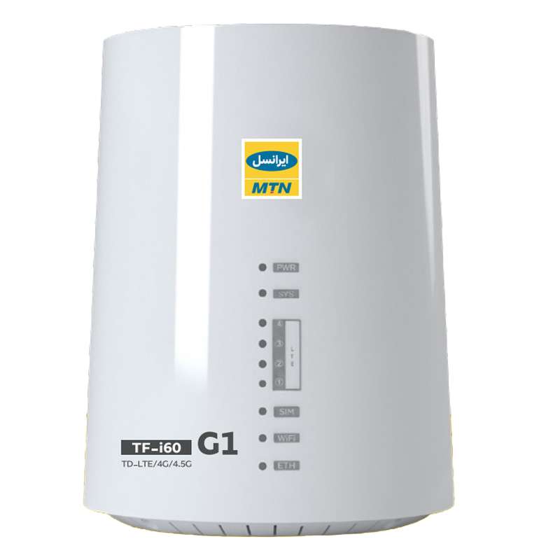 مودم 4.5G/TD-LTE ایرانسل مدل TF-i60 G1 به همراه سیم کارت دوقلو و 200 گیگابایت اینترنت 6 ماهه