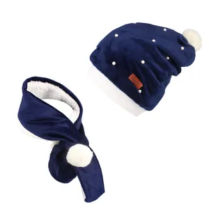 ست کلاه و شال گردن بافتنی بچگانه مدل GAP_2021