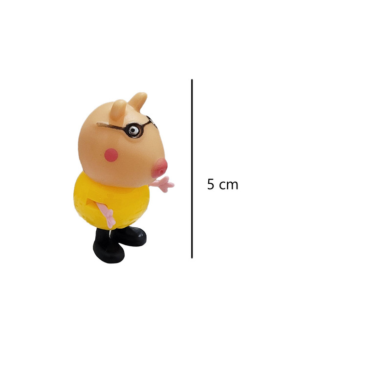 فیگور طرح پپاپیگ مدل Happy pig کد 300 مجموعه 14 عددی