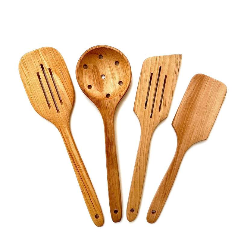 سرویس کفگیر ۴ پارچه مدل دنیای چوبی سرویس کفگیر ۴ پارچه مدل دنیای چوبی