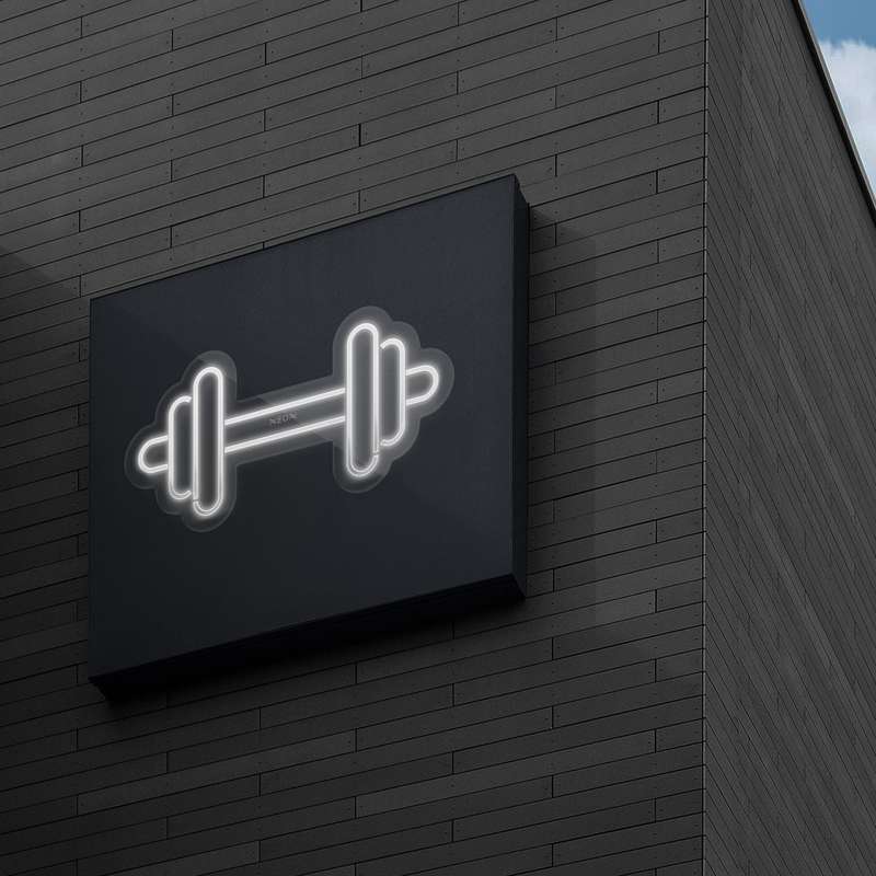 چراغ دیواری نئون دیزاین طرح Dumbbell