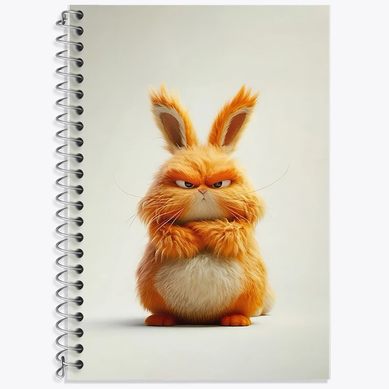 دفتر نت موسیقی 50 برگ خندالو طرح خرگوش عصبانی کد F6297