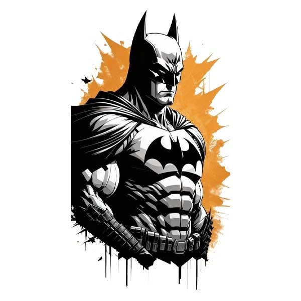 استیکر پارچه و لباس پاد آفرین مدل بتمن Batman کد 444