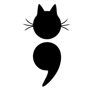 برچسب بدنه خودرو آداک طرح گربه نقطه ویرگول کد Catb02