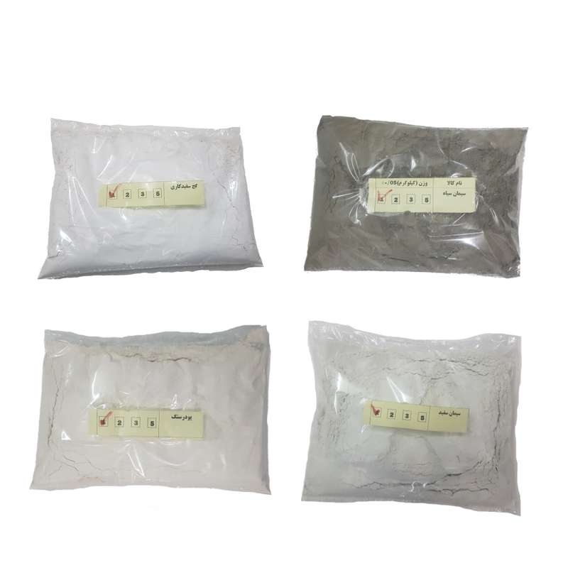 مجموعه 4 عددی مصالح ساختمانی مدل TRZ وزن یک کیلوگرم