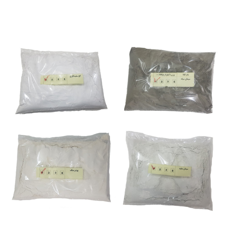 مجموعه 4 عددی مصالح ساختمانی مدل TRZ وزن یک کیلوگرم