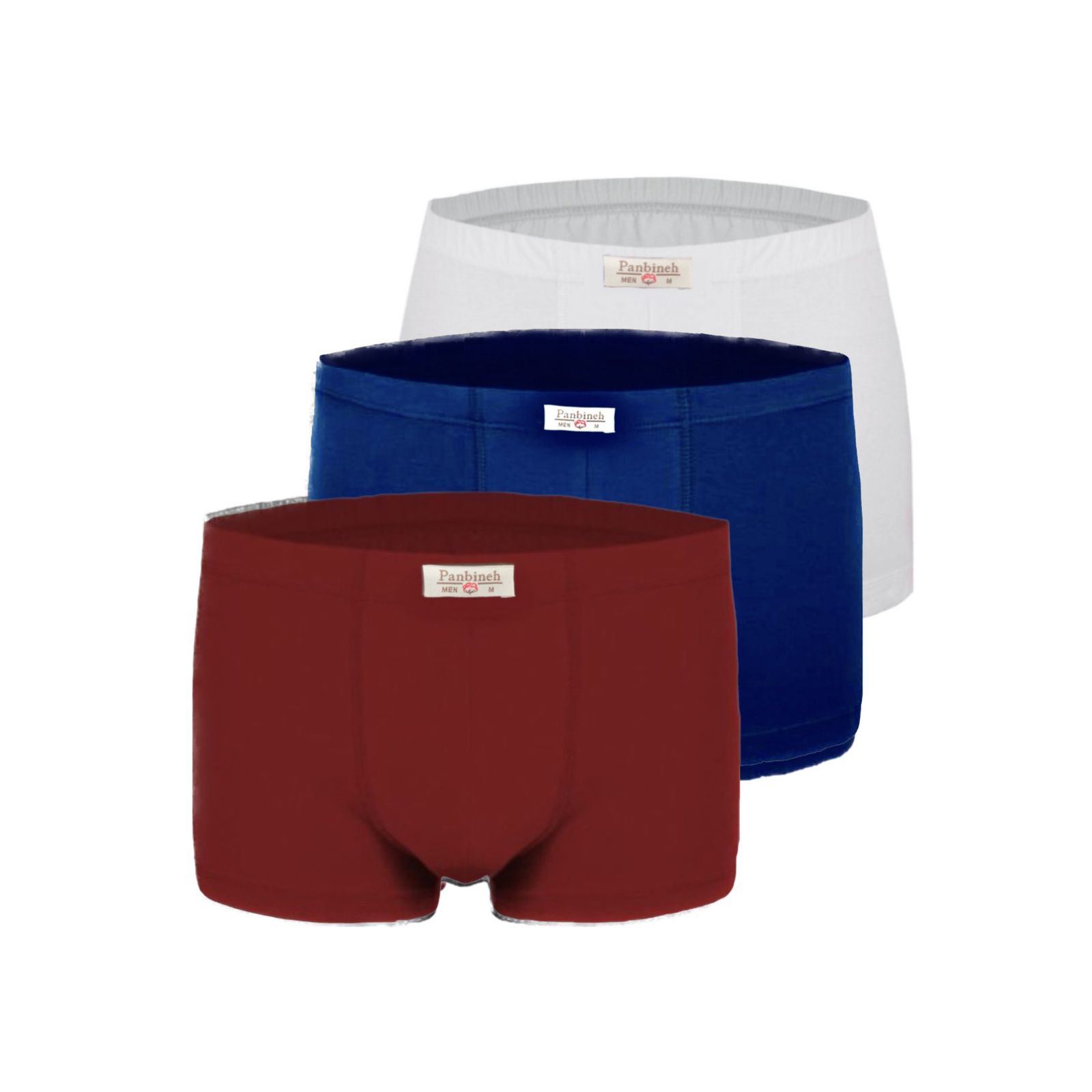 شورت مردانه پنبینه مدل نخ پنبه خالص صادراتی مجموعه 3 عددی - - 1