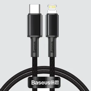 کابل تبدیل USB-C به لایتنینگ باسئوس مدل High Density 20W طول ۱ متر