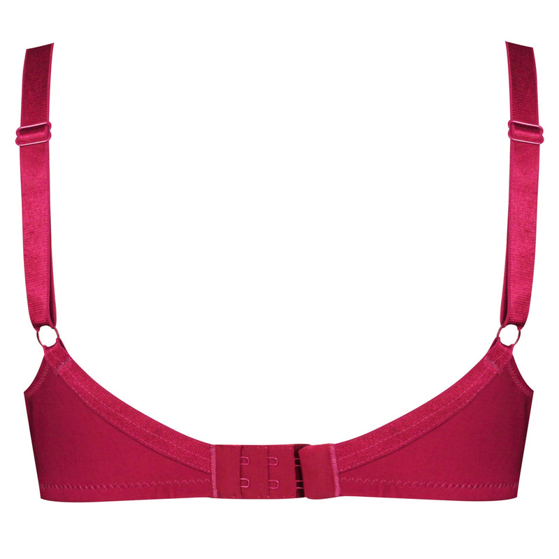 سوتین زنانه اما مدل فنردار دانتل کد 4921-3100 رنگ سرخابی روشن