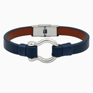 دستبند چرمی مدل طبیعی  آریانا کد 4622