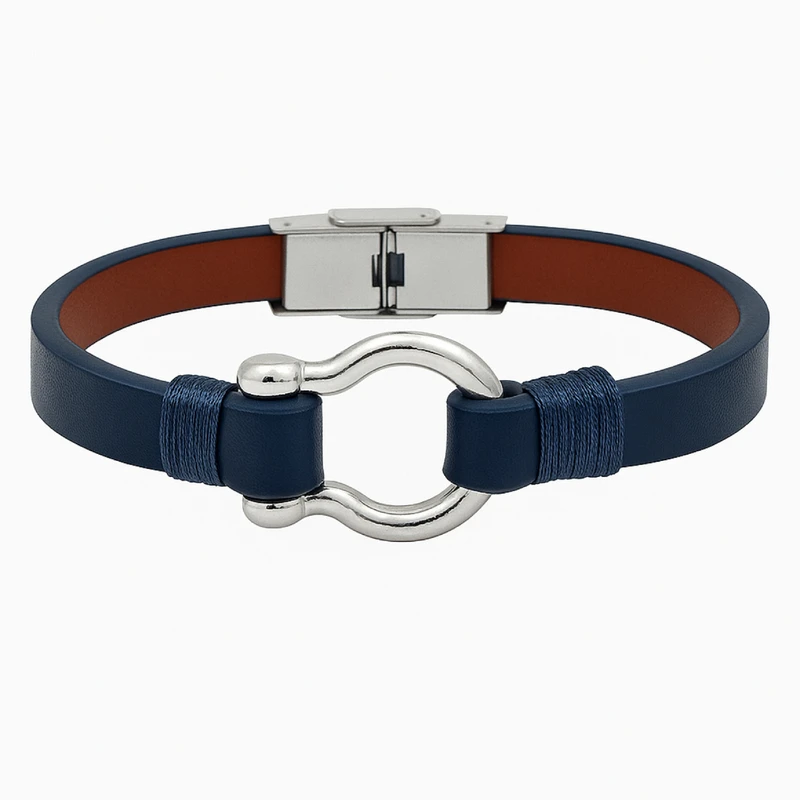 دستبند چرمی مدل طبیعی  آریانا کد 4622