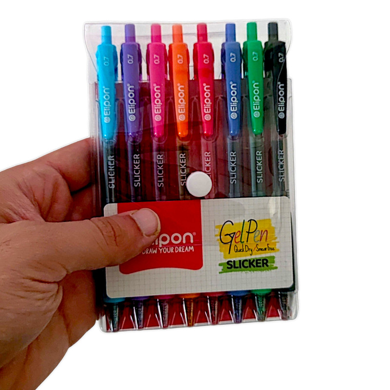 روان نویس الیپون مدل اسلیکر ساراسا بسته 8 عددی