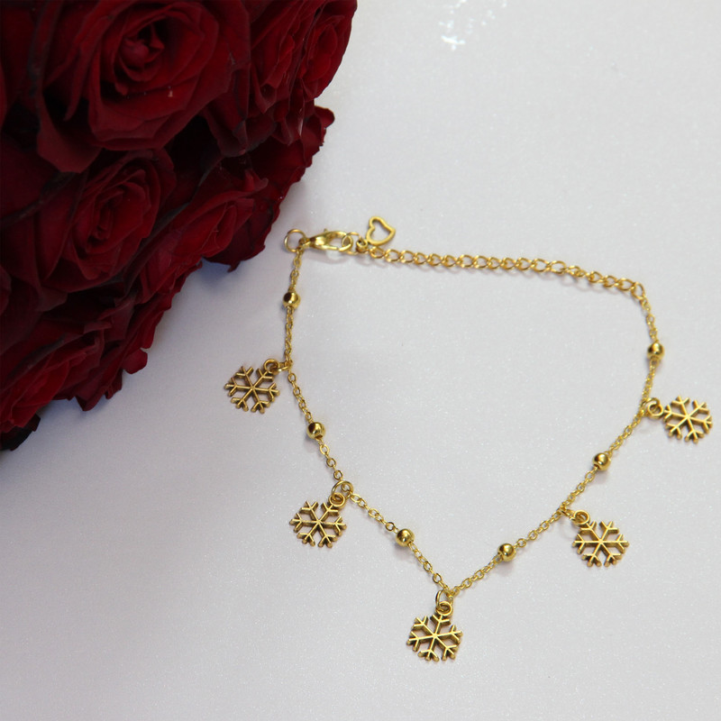 پابند زنانه مدل برف کد HN1627 پابند زنانه مدل برف کد HN1627