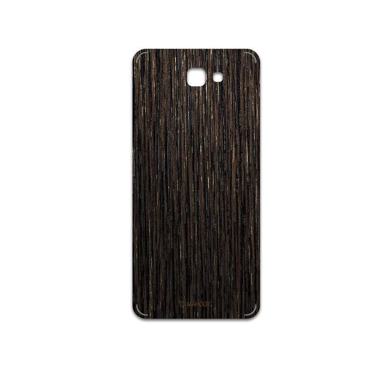 برچسب پوششی ماهوت مدل Dark-Gold-Stripes-Wood مناسب برای گوشی موبایل سامسونگ Galaxy J7 Prime