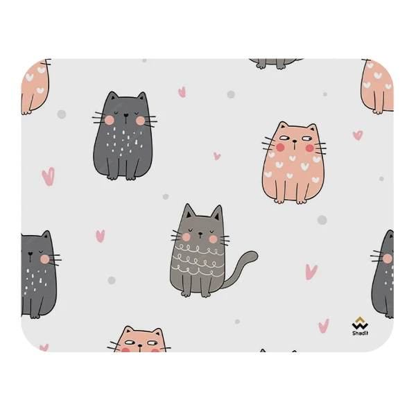 ماوس پد شادیت مدل گربه های بامزه کد01 سایز24*19 سانتی متر