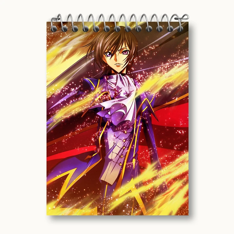 دفتر یادداشت 50 برگ خندالو مدل لولوش وی بریتانیا انیمه کد گیاس Code Geass کد 13070