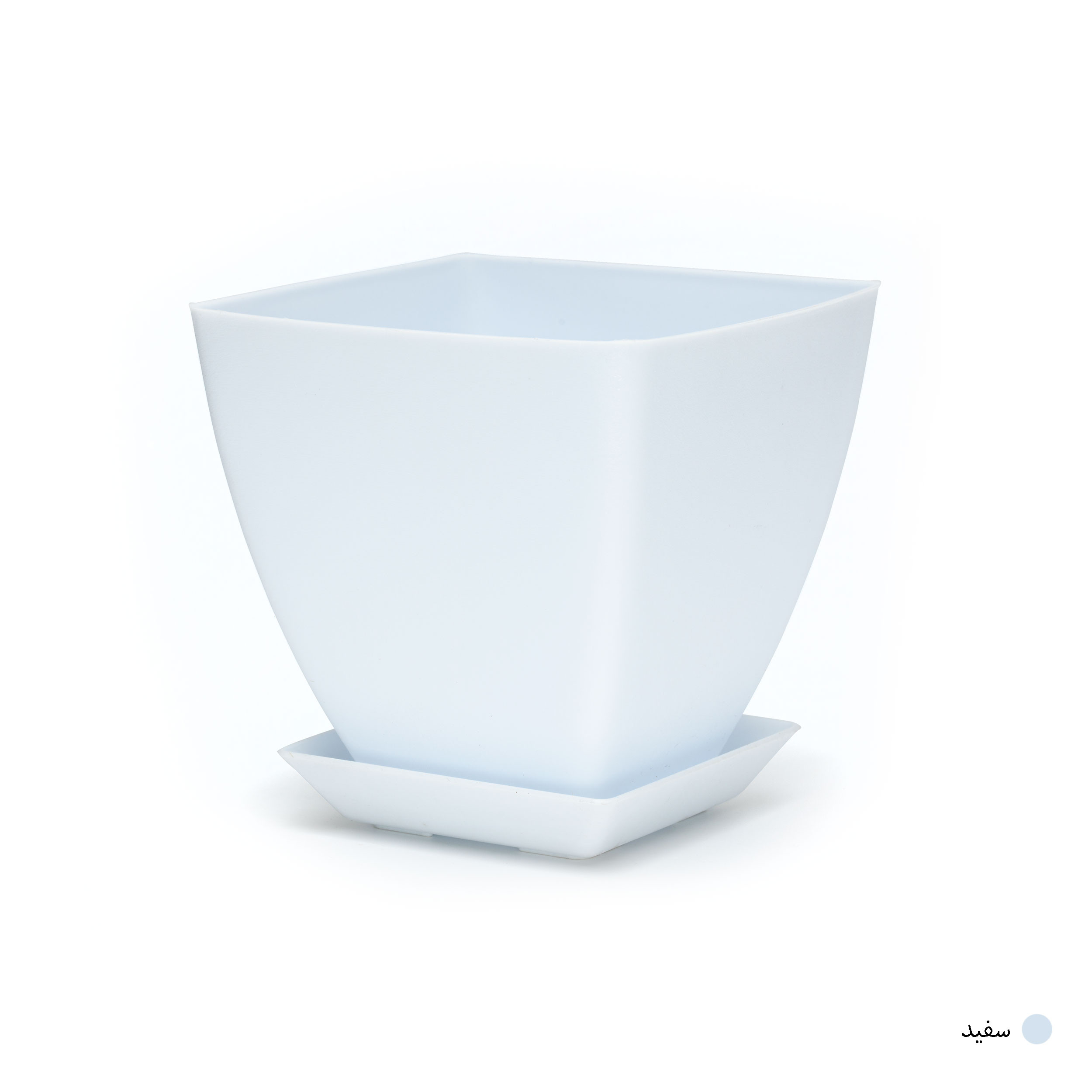 گلدان گل آذین مدل پلاستیکی مربع کد 020