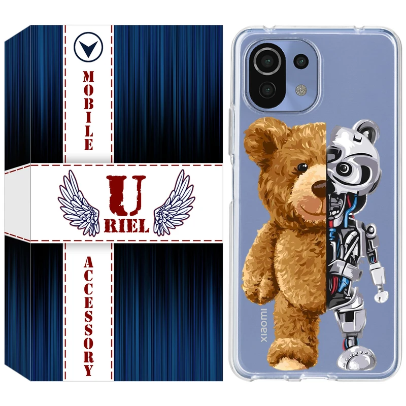 کاور یوریل مدل Clear کد 40 طرح خرس مناسب برای گوشی موبایل شیائومی Mi 11 Lite / 11 Lite 5G NE