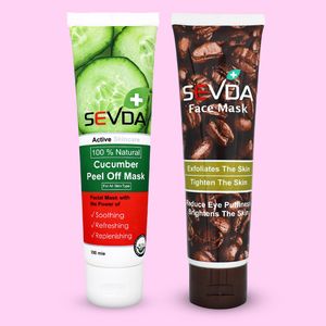 نقد و بررسی ماسک صورت سودا مدل قهوه و خیار حجم 100 میلی لیتر مجموعه 2 عددی توسط خریداران