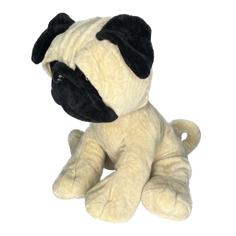 عروسک طرح سگ پاگ مدل Teddy Mountain Pug the Dog کد SZ12/1018 ارتفاع 30 سانتی متر