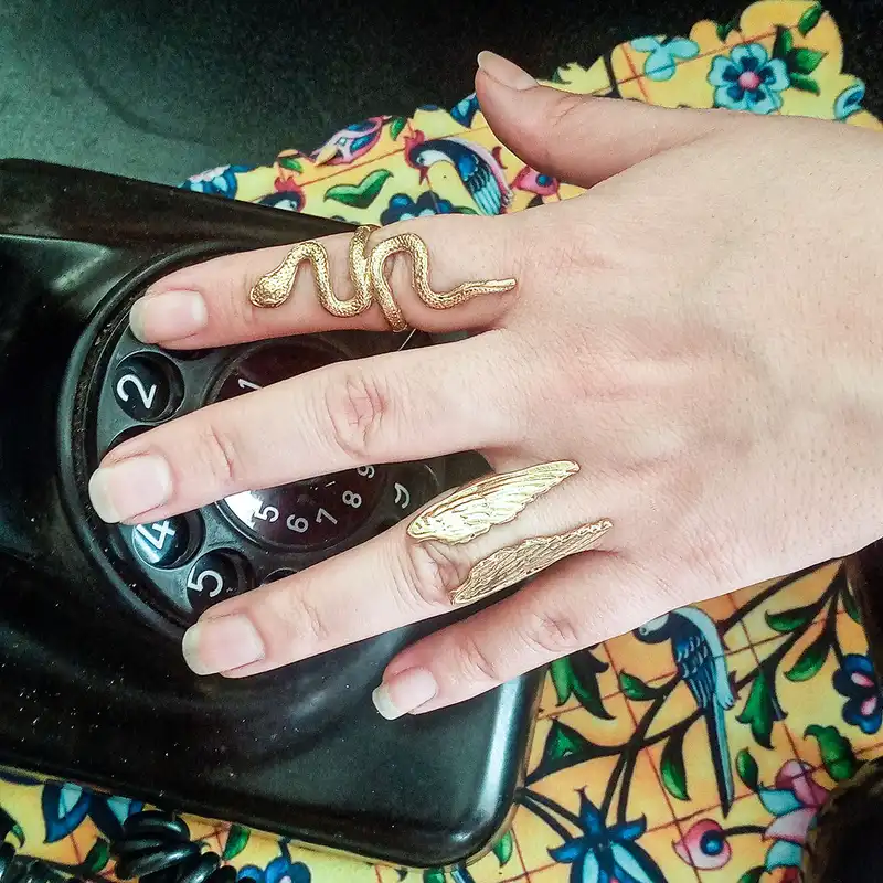 انگشتر مدل بال فرشته کد BRG300