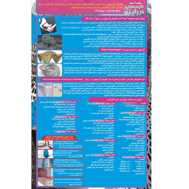 نرم افزار آموزش صفر تا صد گرس هاپر در راینو نشر صفر تا صد نرم افزار آموزش صفر تا صد گرس هاپر در راینو نشر صفر تا صد