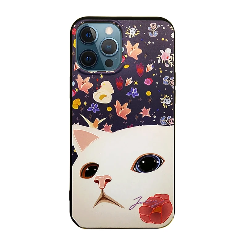 کاور مدل گربه کد 03 مناسب برای گوشی موبایل اپل Iphone 12 Pro Max