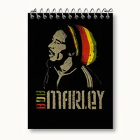 دفتر یادداشت 50 برگ خندالو مدل باب مارلی Bob Marley کد 3275