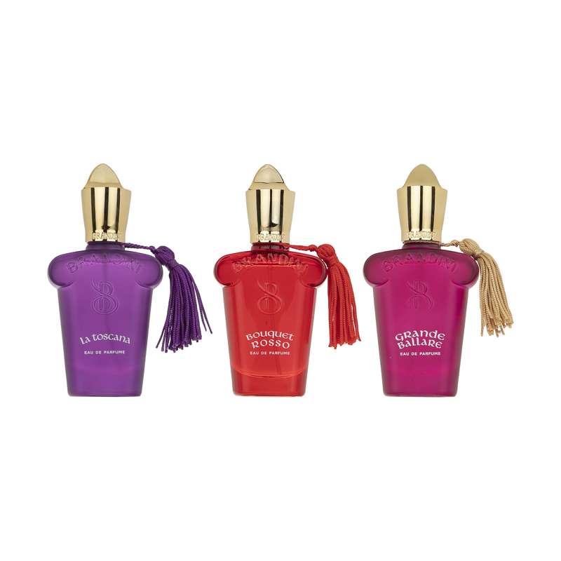 عطر جیبی زنانه برندینی مدل la toscana Bouquet rosso grande ballare حجم 33 میلی لبتر مجموعه 3 عددی