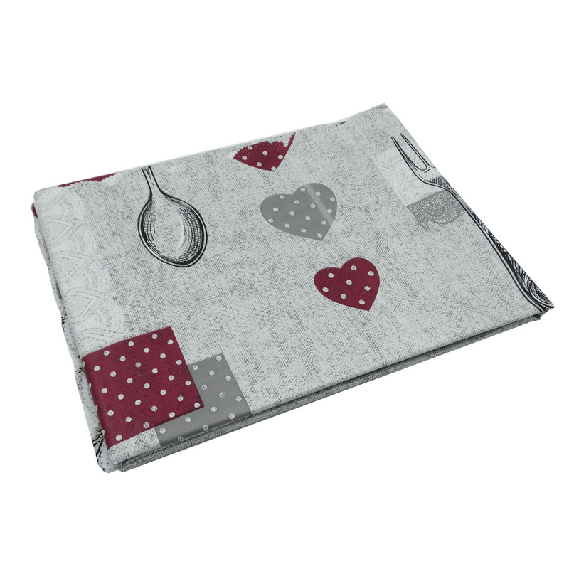 سفره 4 نفره باران طرح قلب و قاشق کد S02