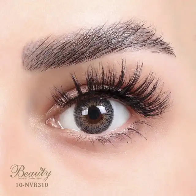 لنز چشم شماره 10 مدل NVB310 رنگ طوسی عسلی