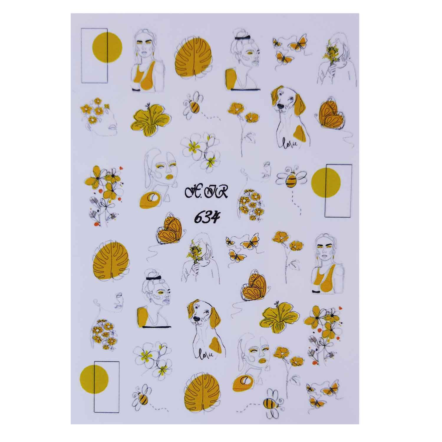 استیکر طراحی ناخن مدل Fashn