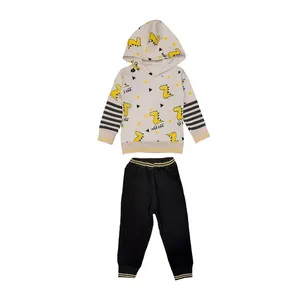 ست هودی و شلوار بچگانه مدل دایناسور کد gf5