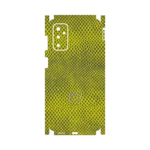 MAHOOT Yellow Snake Skin-FullSkin Cover Sticker for Samsung Galaxy M52 5G
